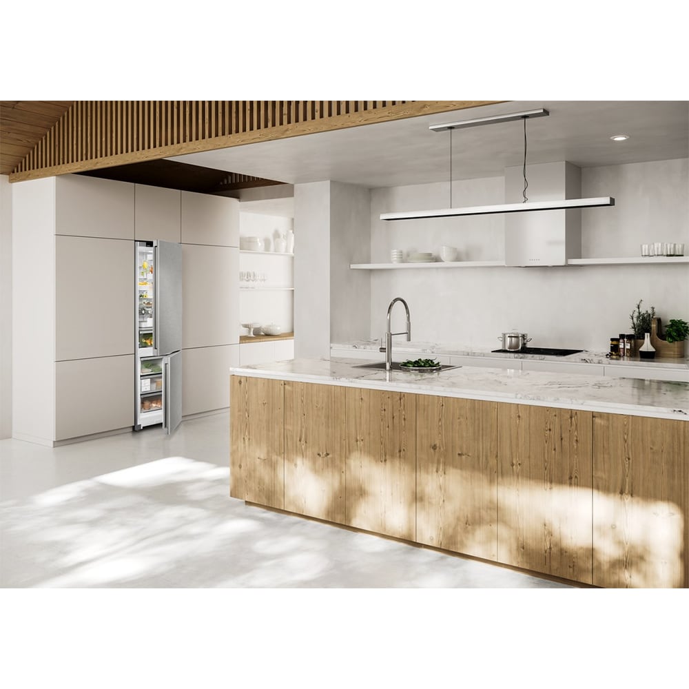 Combina frigorifica LIEBHERR CNsdb 5723 Plus, Duo Cooling, 371 l, H 201.5 cm, Clasa B, argintiu