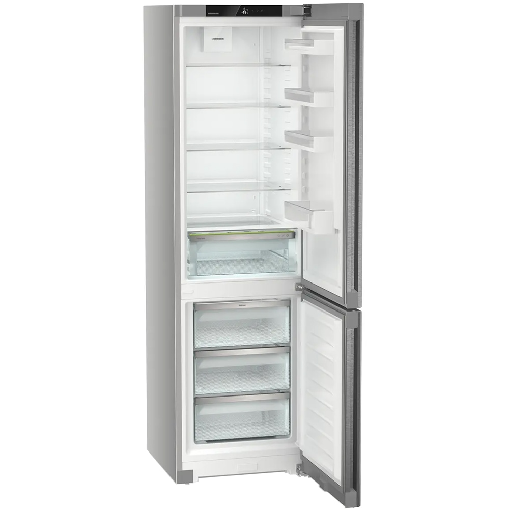 Combina frigorifica LIEBHERR CNsdc 5703, Duo Cooling, 371 l, H 201.5 cm, Clasa C, inox