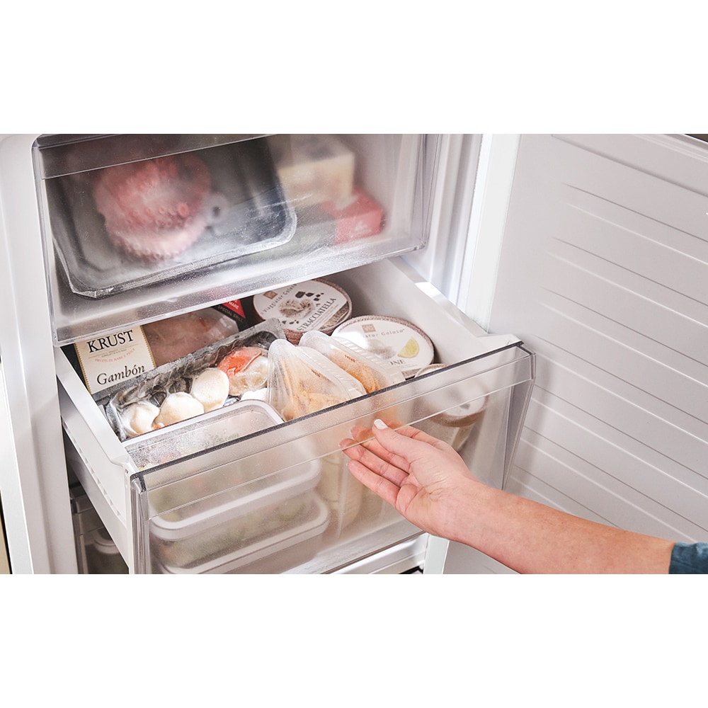 Combina frigorifica CANDY ECN2CQTEW186, Total No Frost, 355 l, H 185 cm, Clasa E, alb