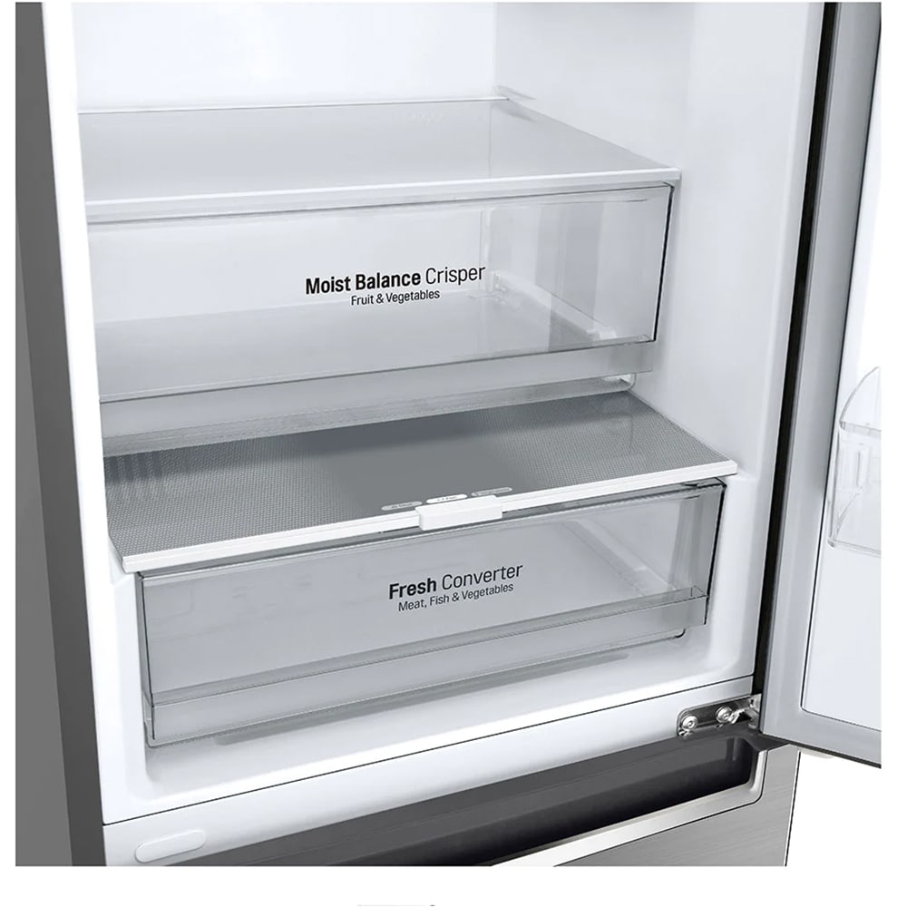 Combina frigorifica LG GBB61PZGCN1, No Frost, 341 l, H 186 cm, Clasa C, argintiu