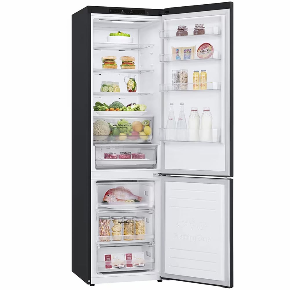 Combina frigorifica LG GBB62MCJMN, No Frost, 384 l, H 203 cm, Clasa E, negru