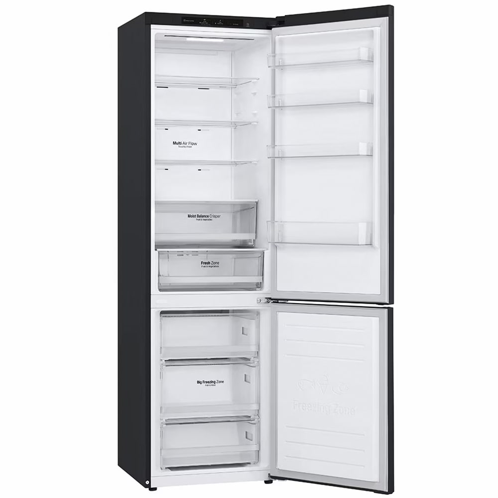Combina frigorifica LG GBB62MCJMN, No Frost, 384 l, H 203 cm, Clasa E, negru