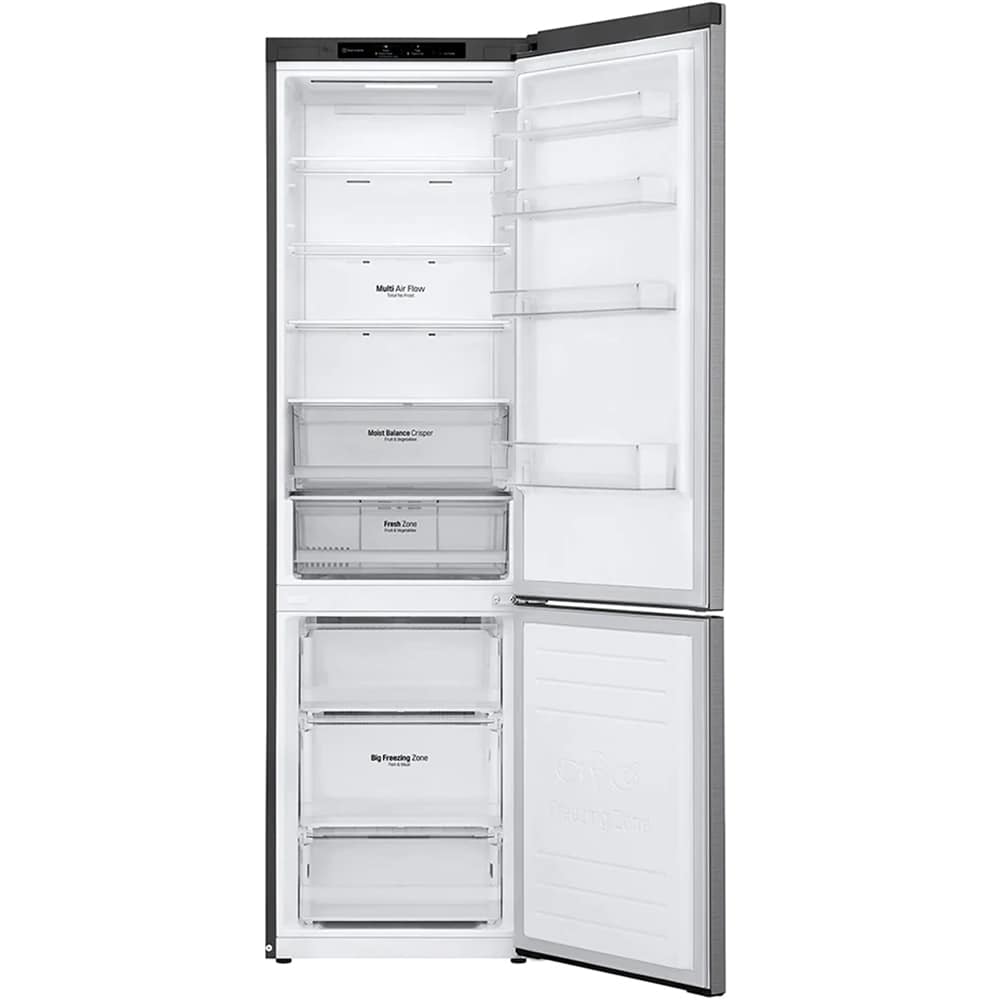 Combina frigorifica LG GBB62PZJMN, No Frost, 384 l, H 203 cm, Clasa E, argintiu