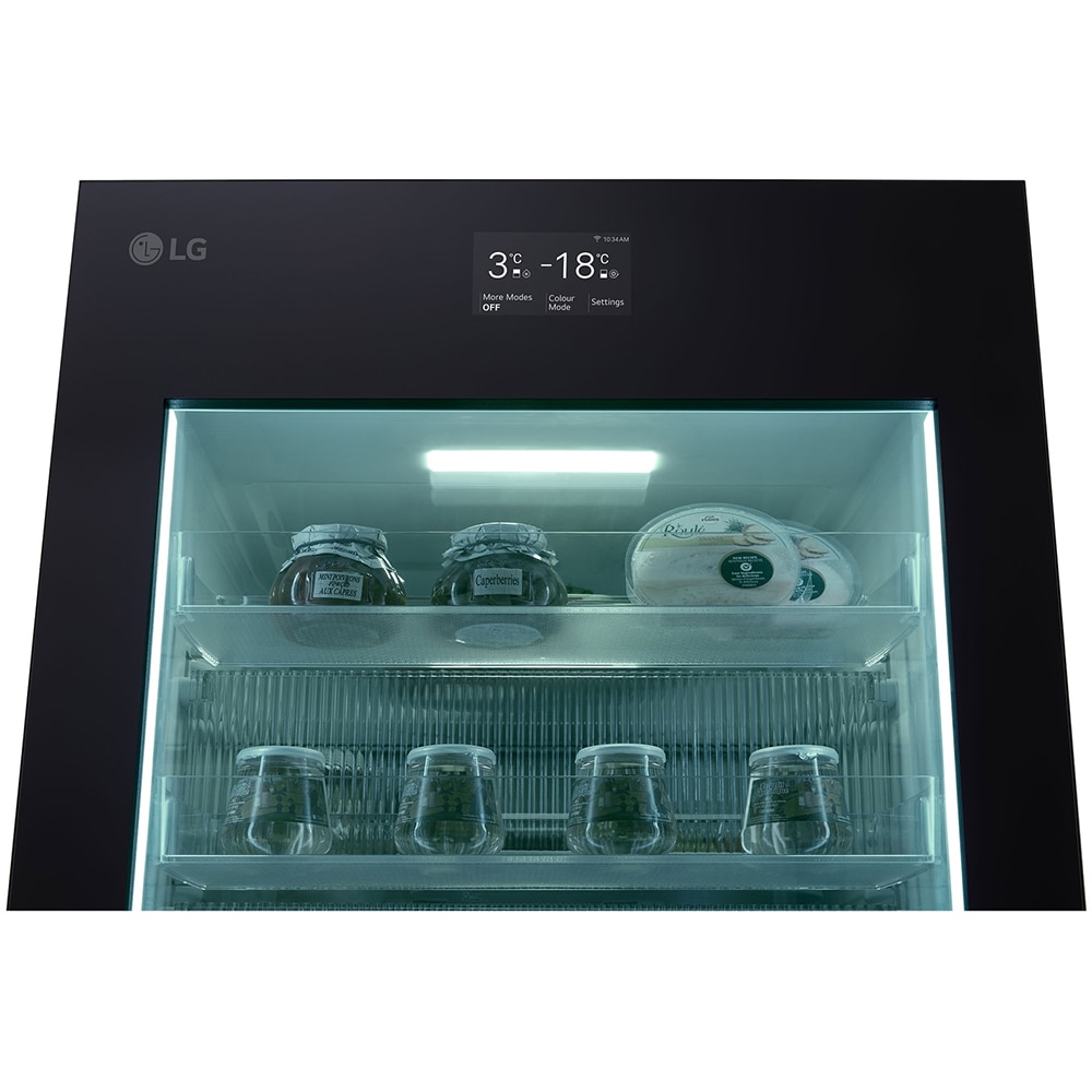 Combina frigorifica LG GBG719MDNN, No Frost, MoodUP, 352 l, H 187 cm, Clasa D, Wi-Fi, multicolor