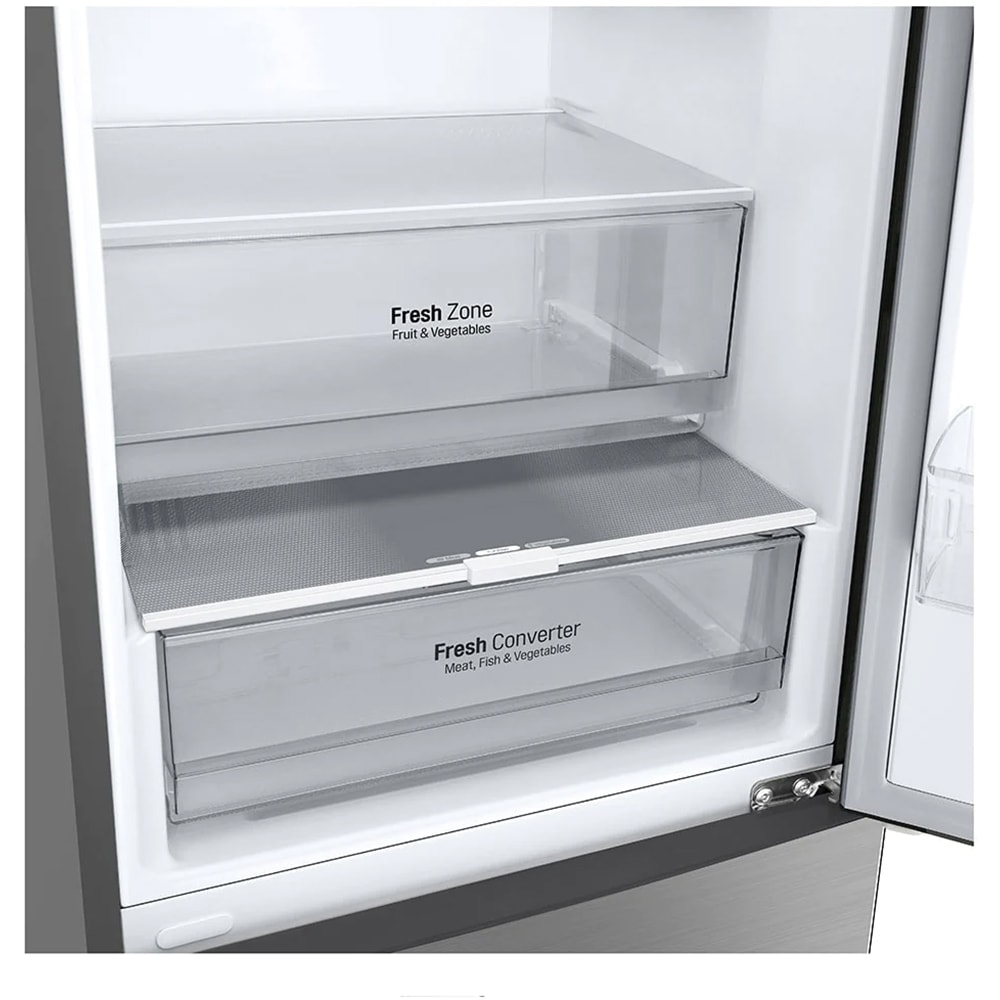 Combina Frigorifica LG GBP62PZNCN1, No Frost, 384 l, H 203 cm, Clasa C, argintiu