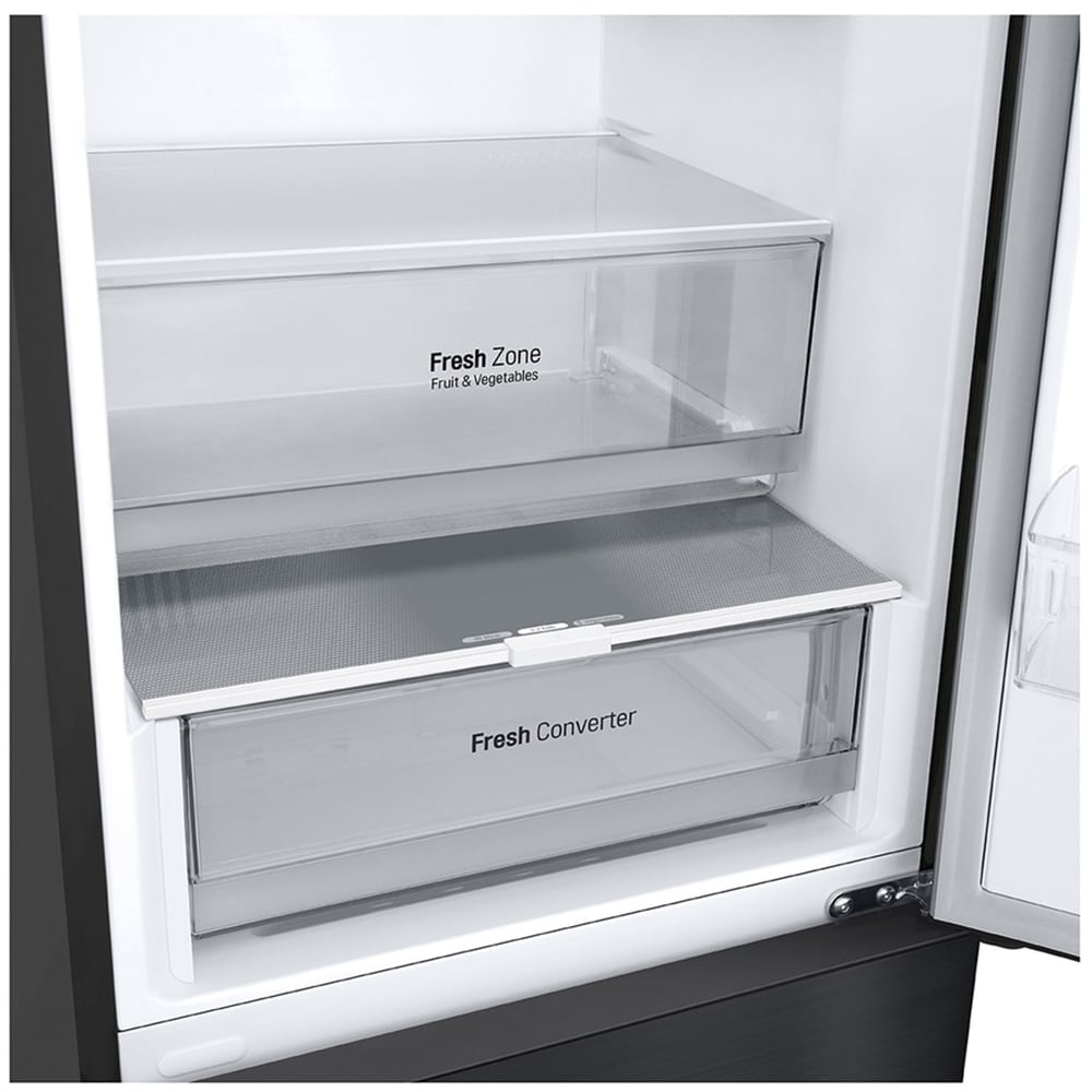 Combina frigorifica LG GBV22NCBEP, No Frost, 387 l, H 203 cm, Clasa B, negru