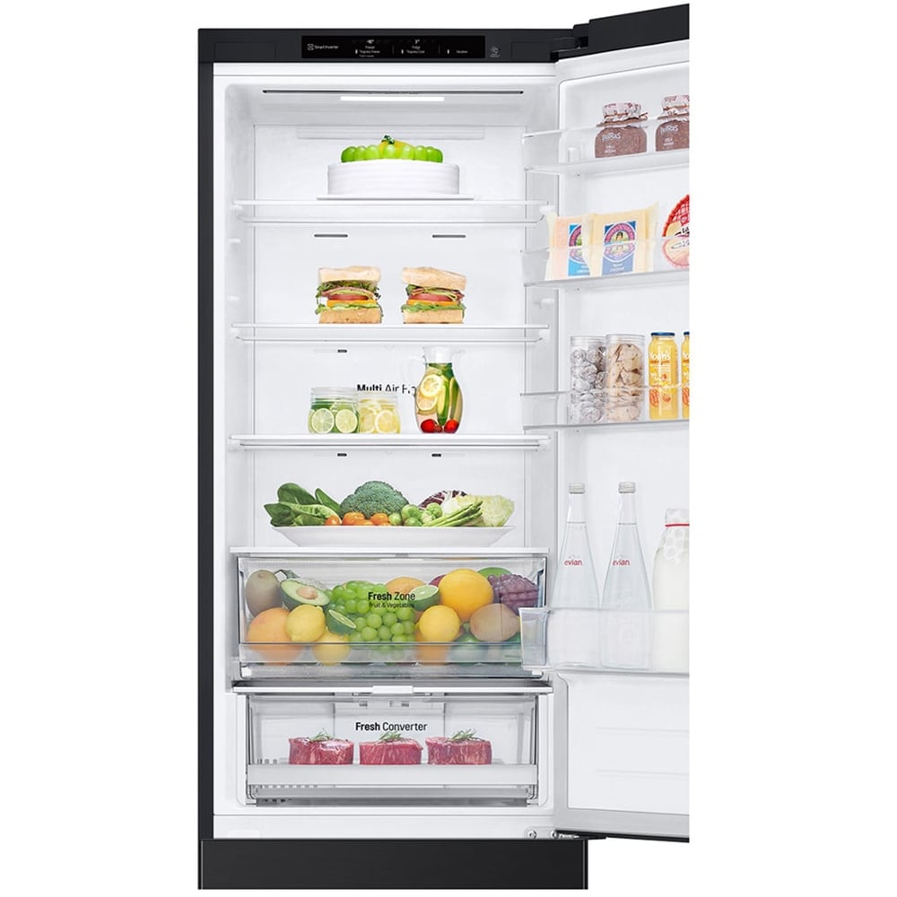 Combina frigorifica LG GBV22NCBEP, No Frost, 387 l, H 203 cm, Clasa B, negru