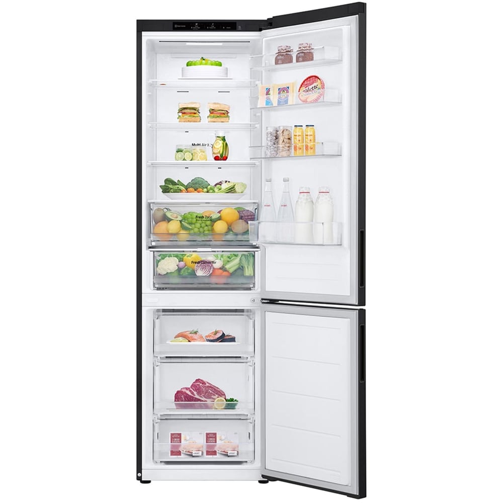 Combina frigorifica LG GBV22NCBEP, No Frost, 387 l, H 203 cm, Clasa B, negru