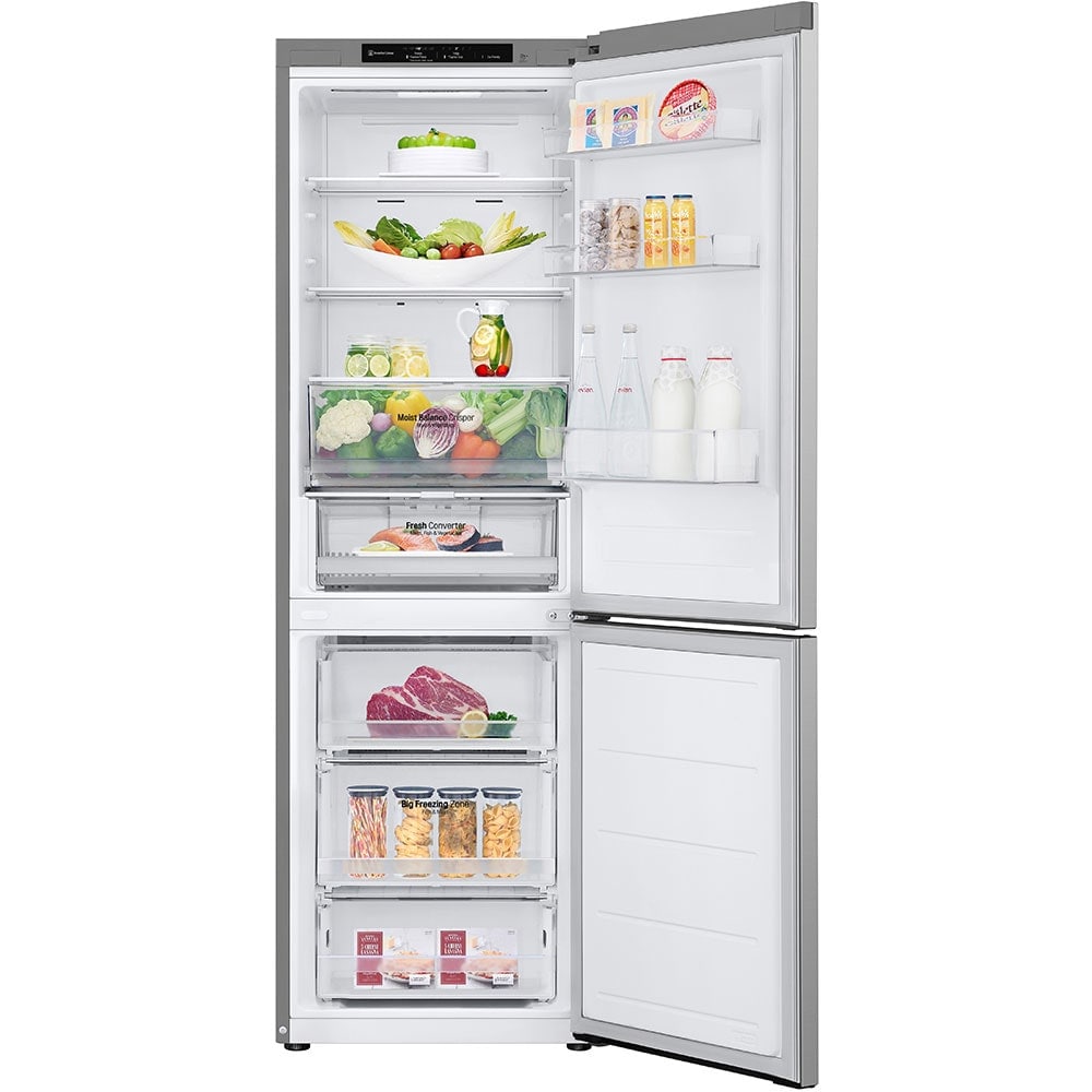 Combina frigorifica LG GBV3100CPY, No Frost, 344 l, H 186 cm, Clasa C, argintiu