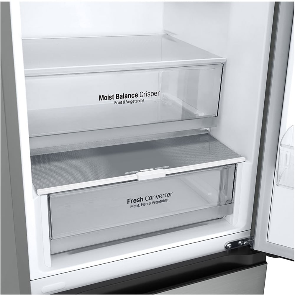 Combina frigorifica LG GBV3100CPY, No Frost, 344 l, H 186 cm, Clasa C, argintiu