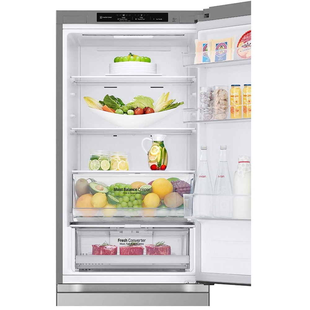 Combina frigorifica LG GBV3100CPY, No Frost, 344 l, H 186 cm, Clasa C, argintiu