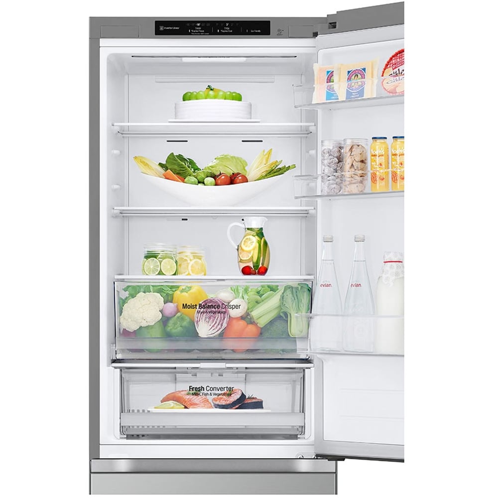 Combina frigorifica LG GBV3100CPY, No Frost, 344 l, H 186 cm, Clasa C, argintiu