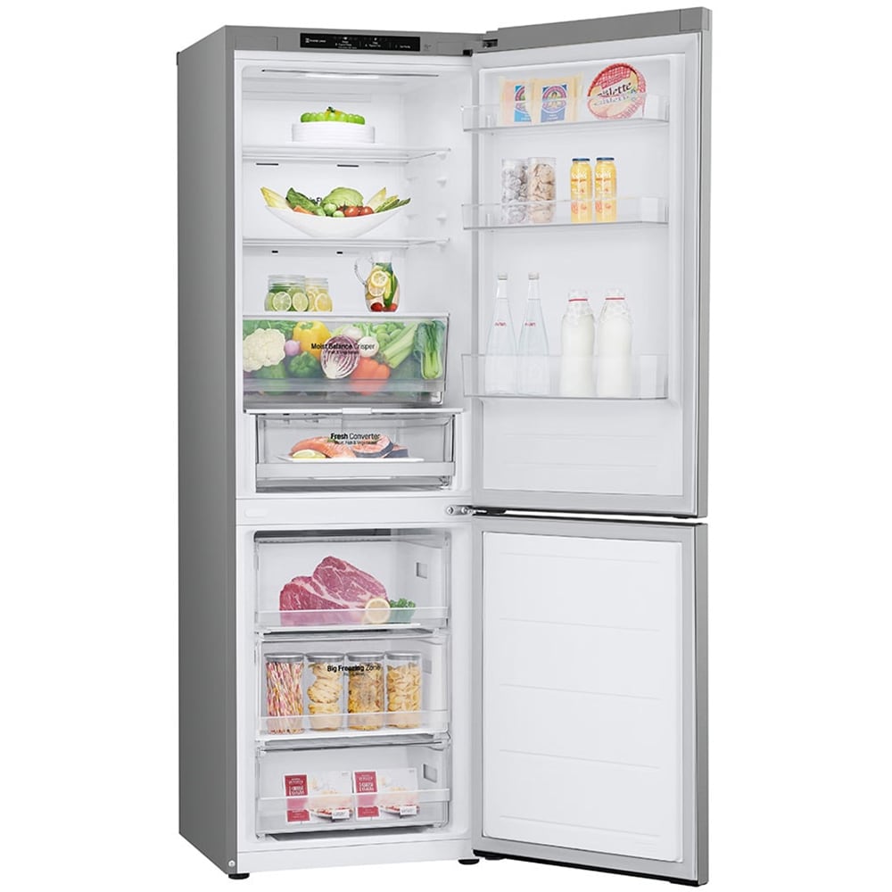 Combina frigorifica LG GBV3100CPY, No Frost, 344 l, H 186 cm, Clasa C, argintiu