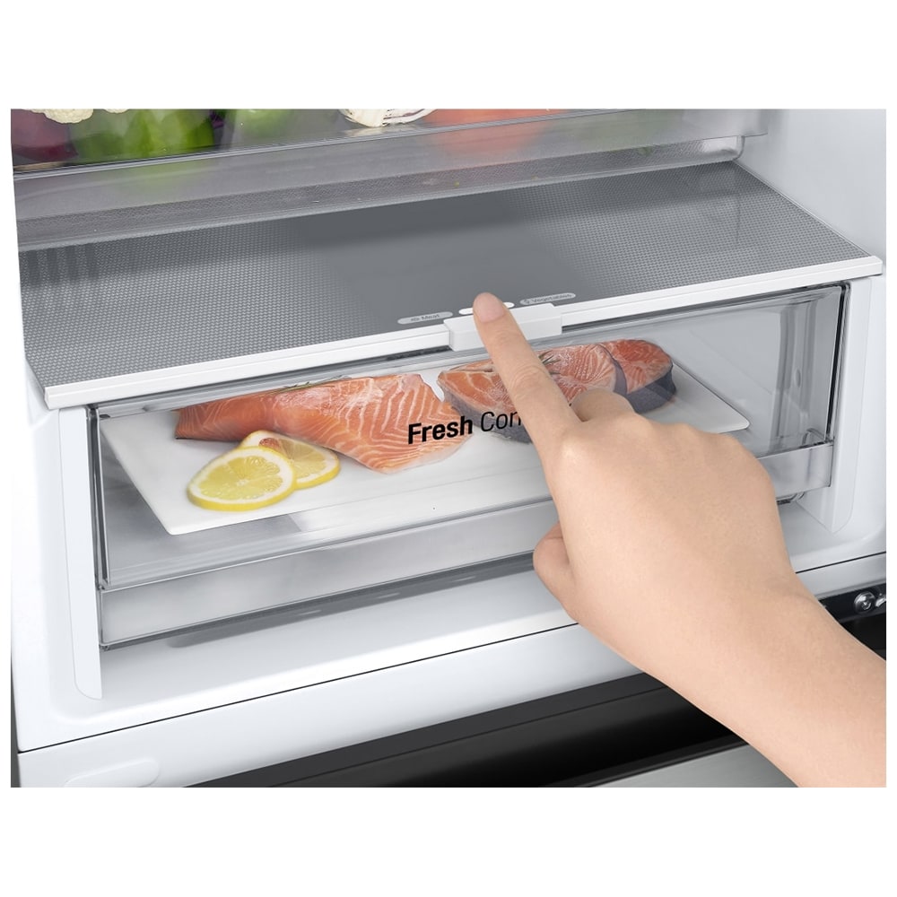 Combina frigorifica LG GBV3100DPY, No Frost, 344 l, H 186 cm, Clasa D, argintiu
