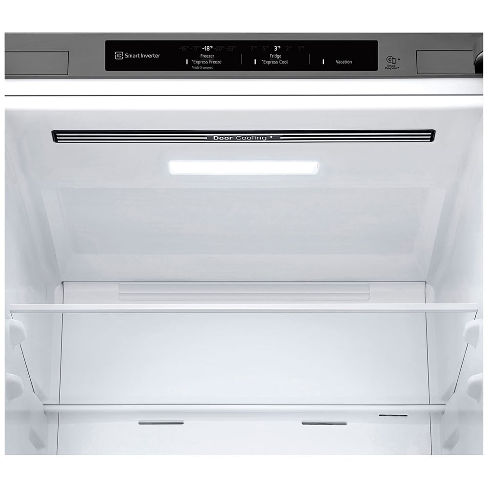 Combina frigorifica LG GBV3100EPY, No Frost, 344 l, H 186 cm, Clasa E, argintiu