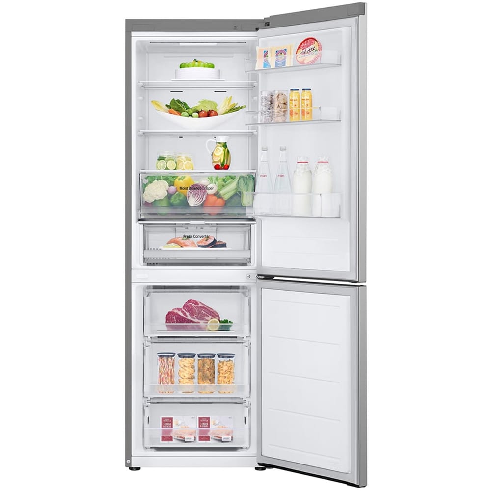 Combina frigorifica LG GBV3110EPY, No Frost, 344 l, H 186 cm, Clasa E, argintiu