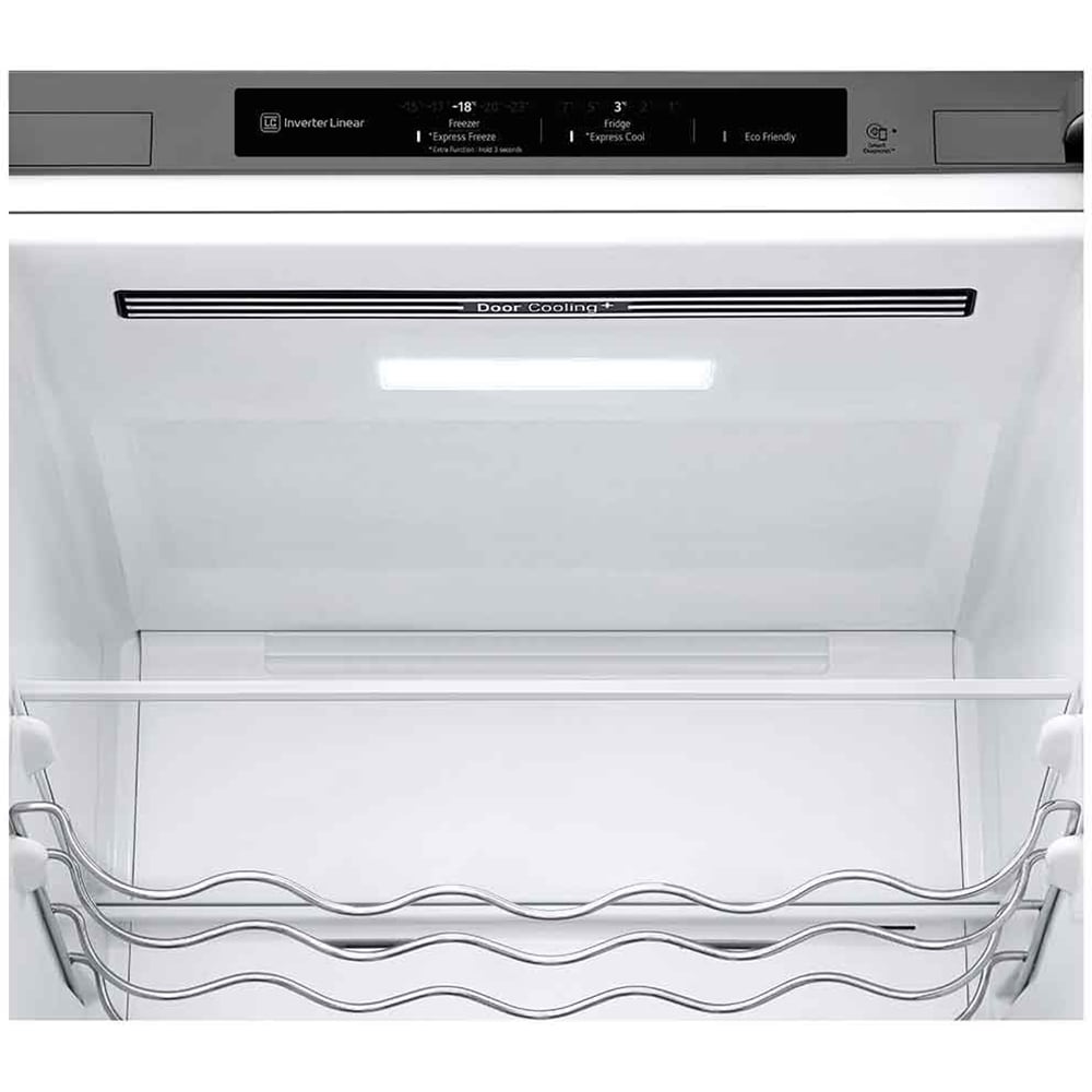 Combina frigorifica LG GBV3200DPY, No Frost, 387 l, H 203 cm, Clasa D, argintiu