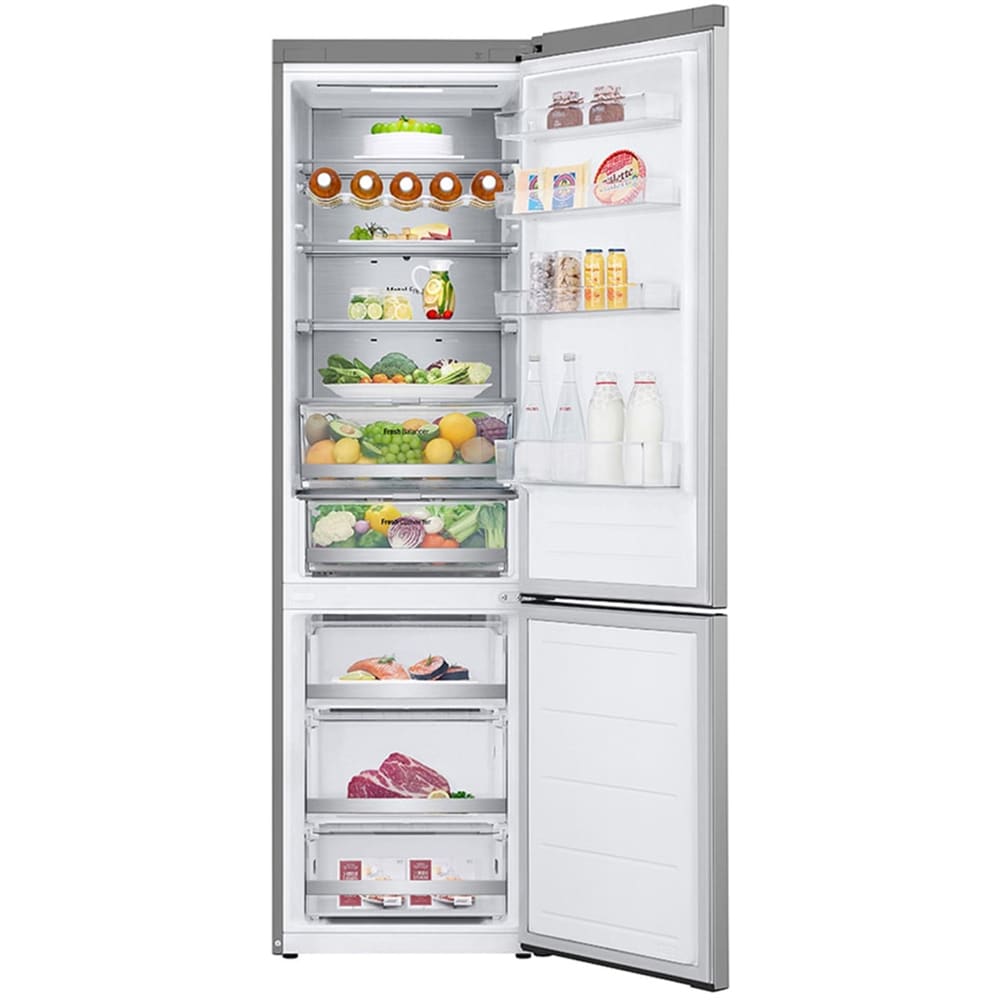 Combina frigorifica LG GBV7270CPY, No Frost, 387 l, H 203 cm, Clasa C, Wi-FI, argintiu