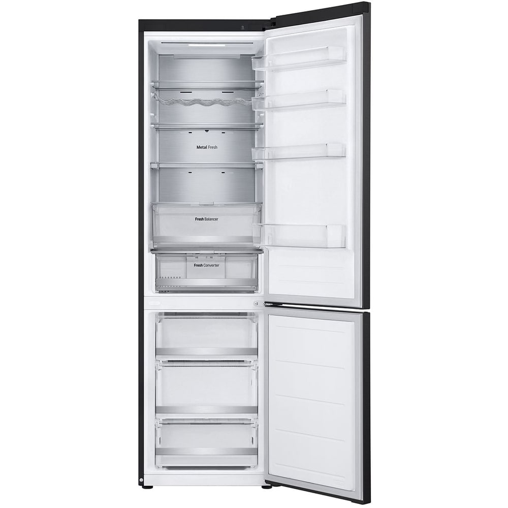 Combina frigorifica LG GBV7270DEV, No Frost, 387 l, H 203 cm, Clasa D, ThinQ, negru