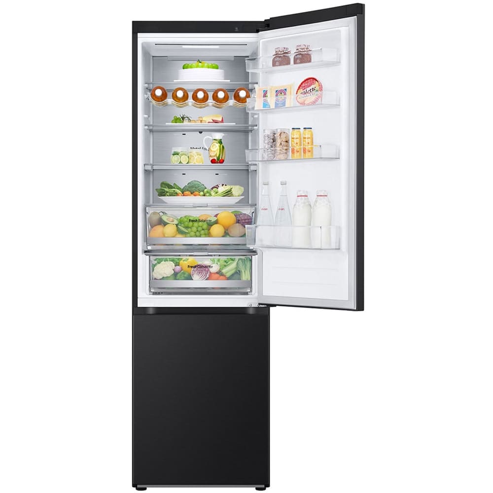 Combina frigorifica LG GBV7270DEV, No Frost, 387 l, H 203 cm, Clasa D, ThinQ, negru