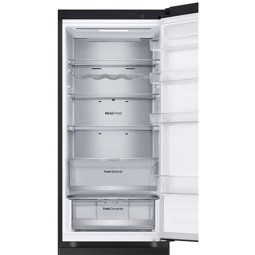 Combina frigorifica LG GBV7270DEV, No Frost, 387 l, H 203 cm, Clasa D, ThinQ, negru