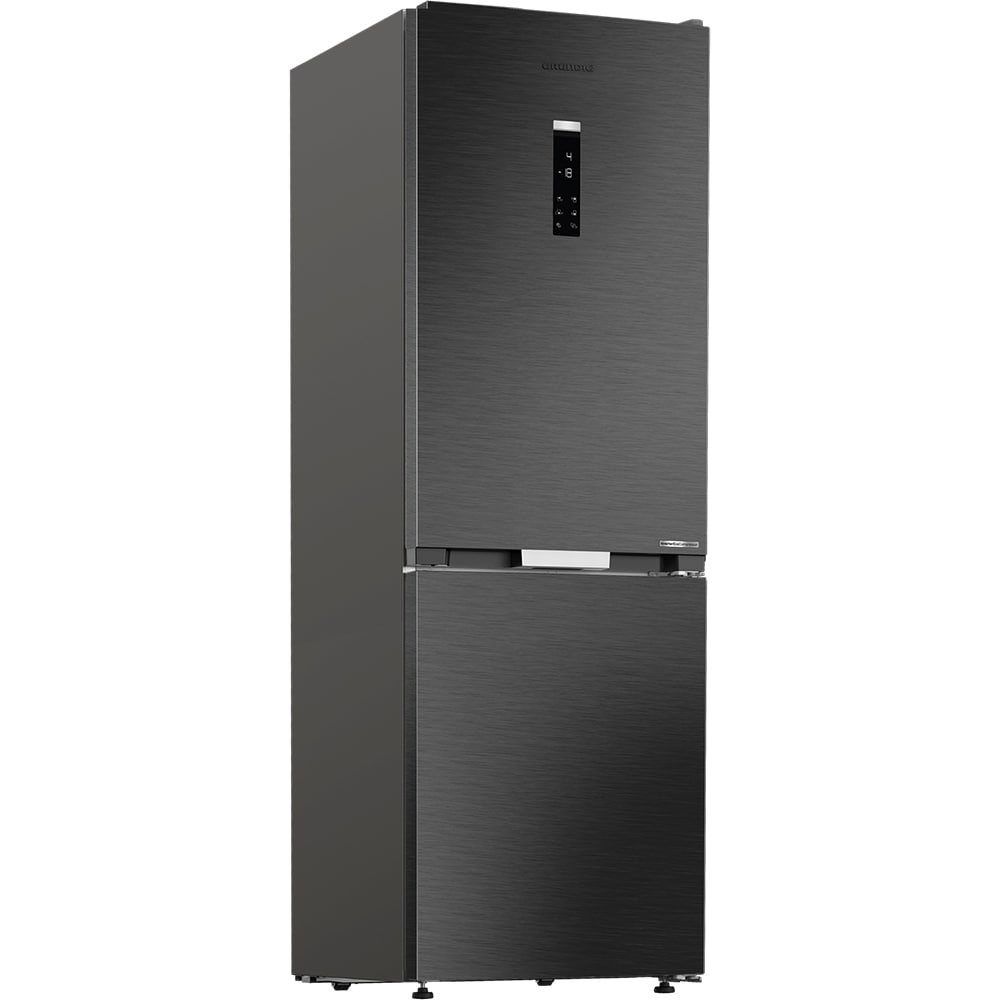 Combina frigorifica GRUNDIG GKPN66830LXR, No Frost, 316 l, H 186.5 cm, Clasa D, dark inox