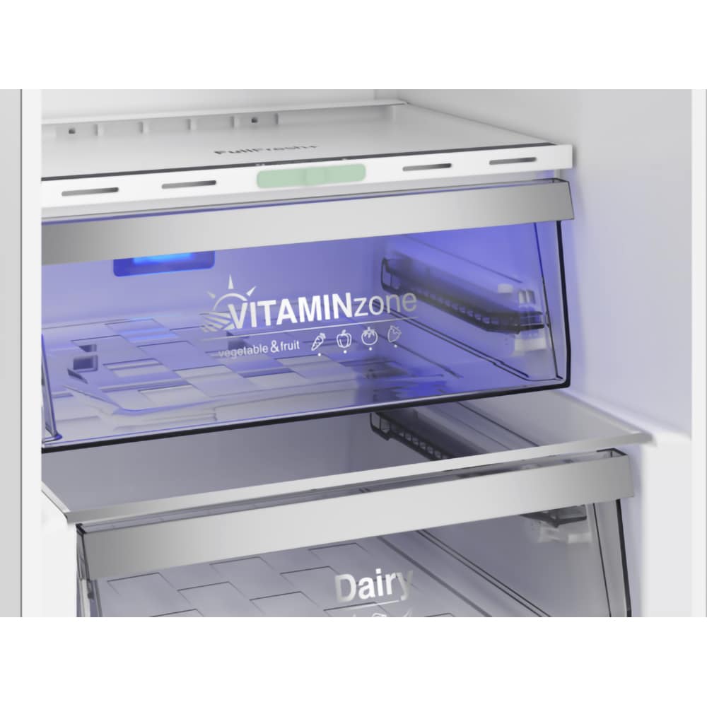 Combina frigorifica GRUNDIG GKPN66830LXR, No Frost, 316 l, H 186.5 cm, Clasa D, dark inox