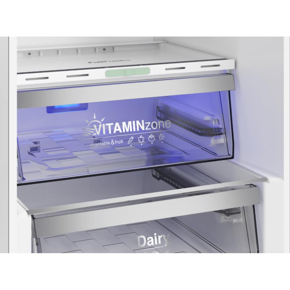 Combina frigorifica GRUNDIG GKPN66940LXRW, No Frost, 355 l, H 203 cm, Clasa C, dark inox