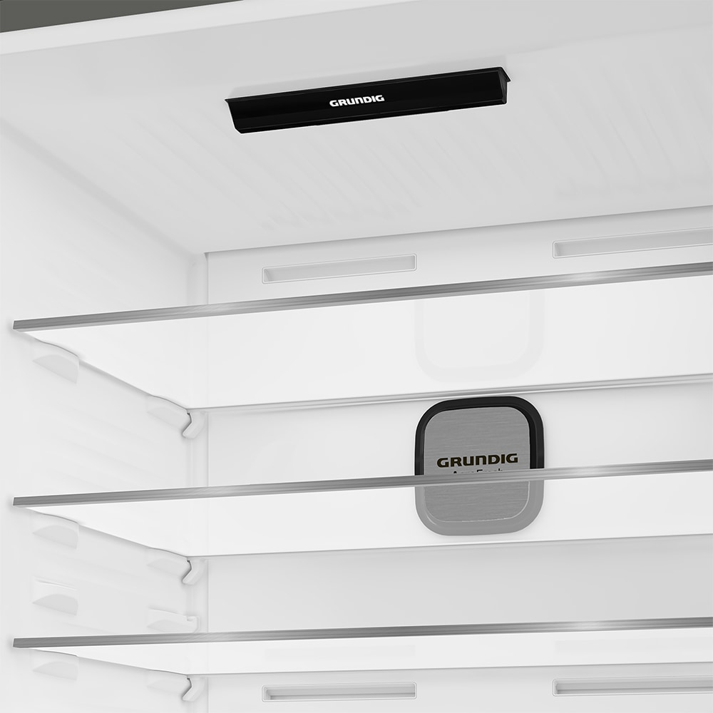 Combina frigorifica GRUNDIG GKPN6893FXD, No Frost, 615 l, H 193 cm, Clasa D, dark inox