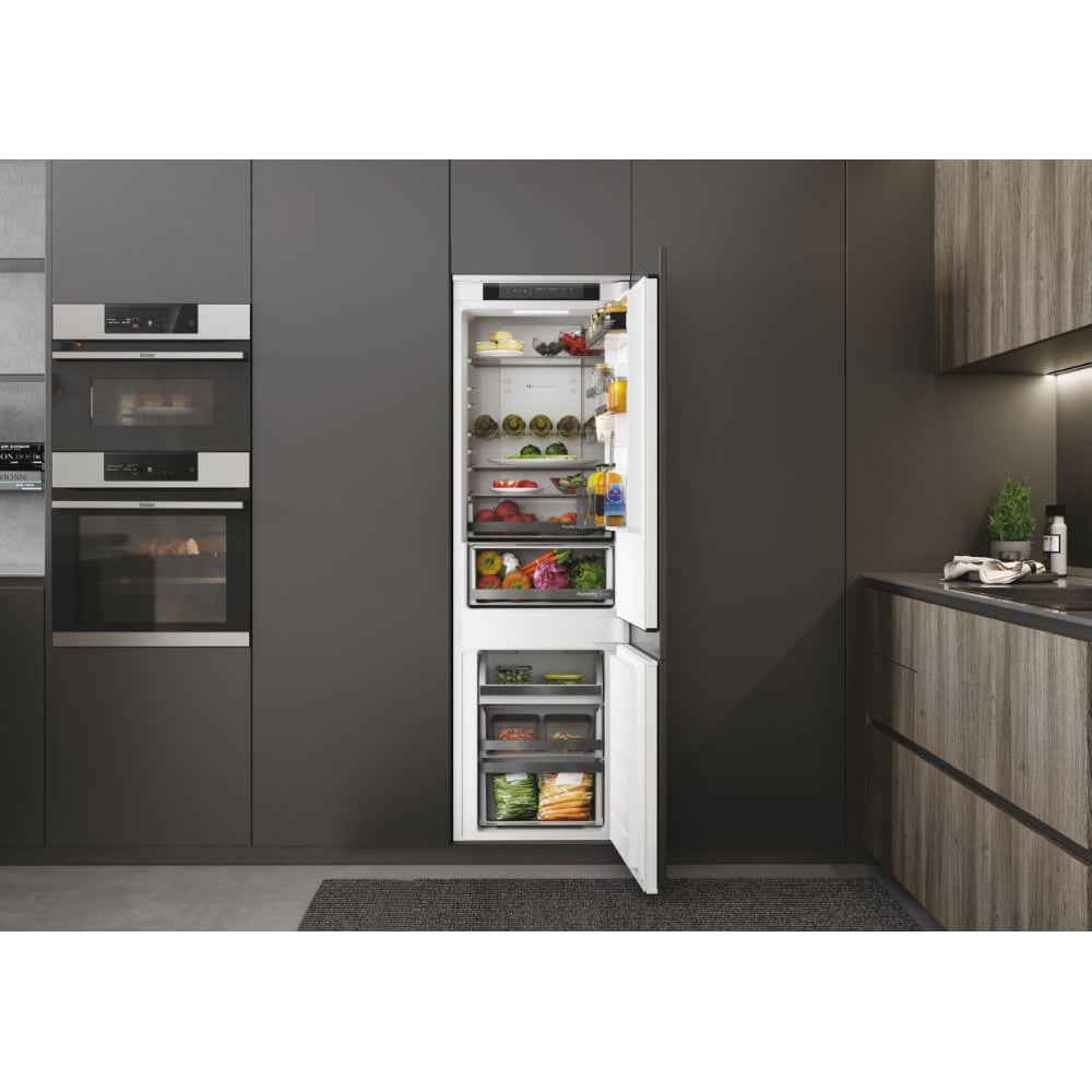 Combina frigirifica incorporabila HAIER HBW5518E, Total No Frost, 248 l, H 177 cm, Clasa E