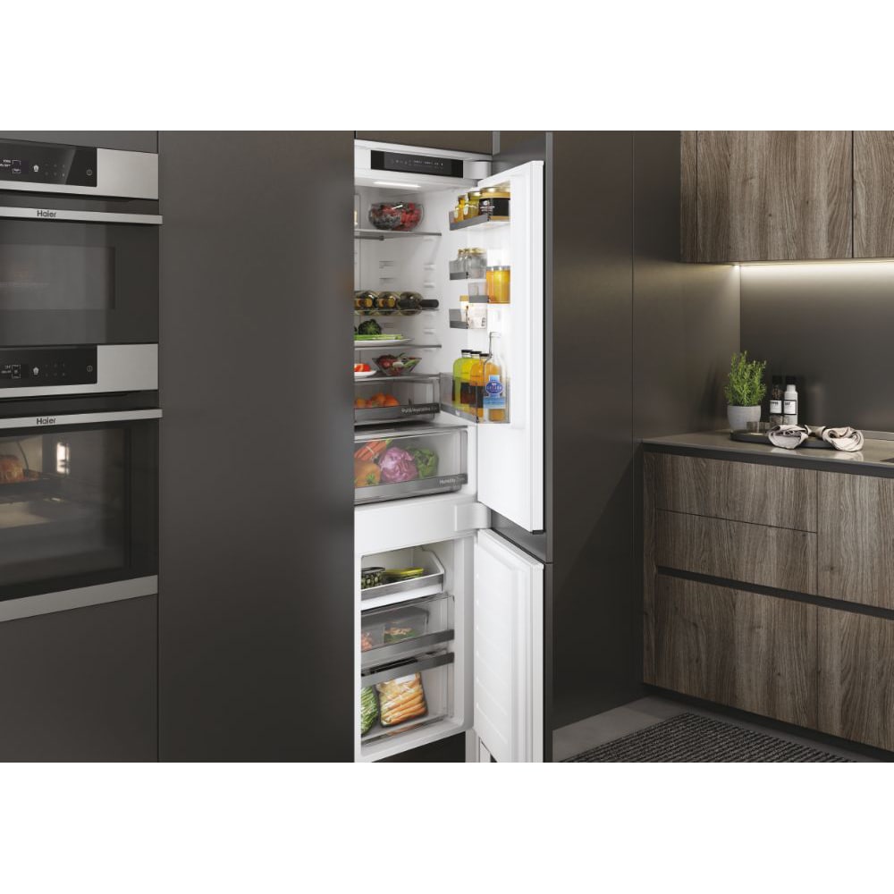Combina frigirifica incorporabila HAIER HBW5518E, Total No Frost, 248 l, H 177 cm, Clasa E