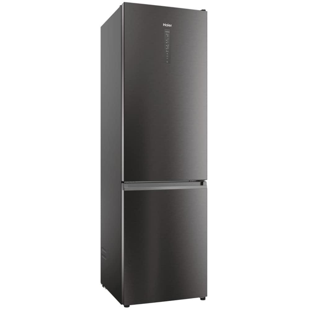 Combina frigorifica HAIER HDW5620CNPD, Total No Frost, 377 l, H 200 cm, Clasa C, dark inox