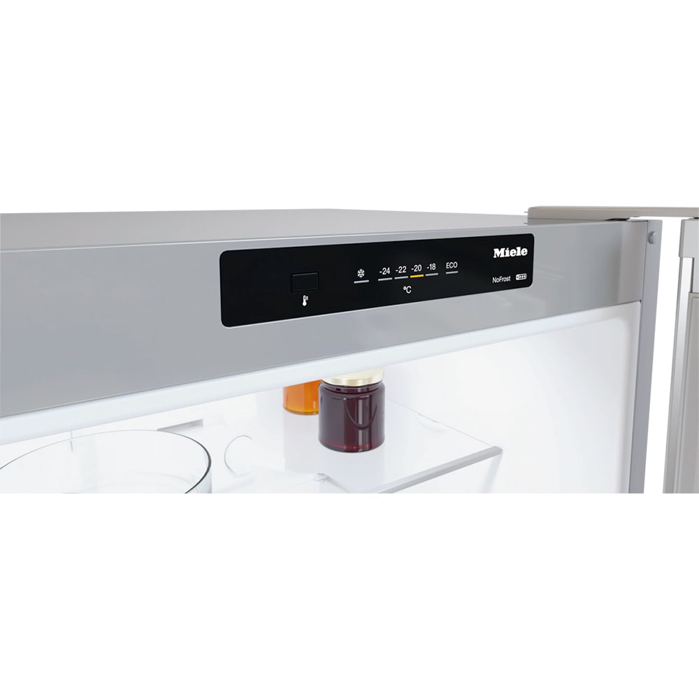 Combina frigorifica MIELE KDN 4174 E Active, No Frost, 305 l, H 186 cm, Clasa E, argintiu