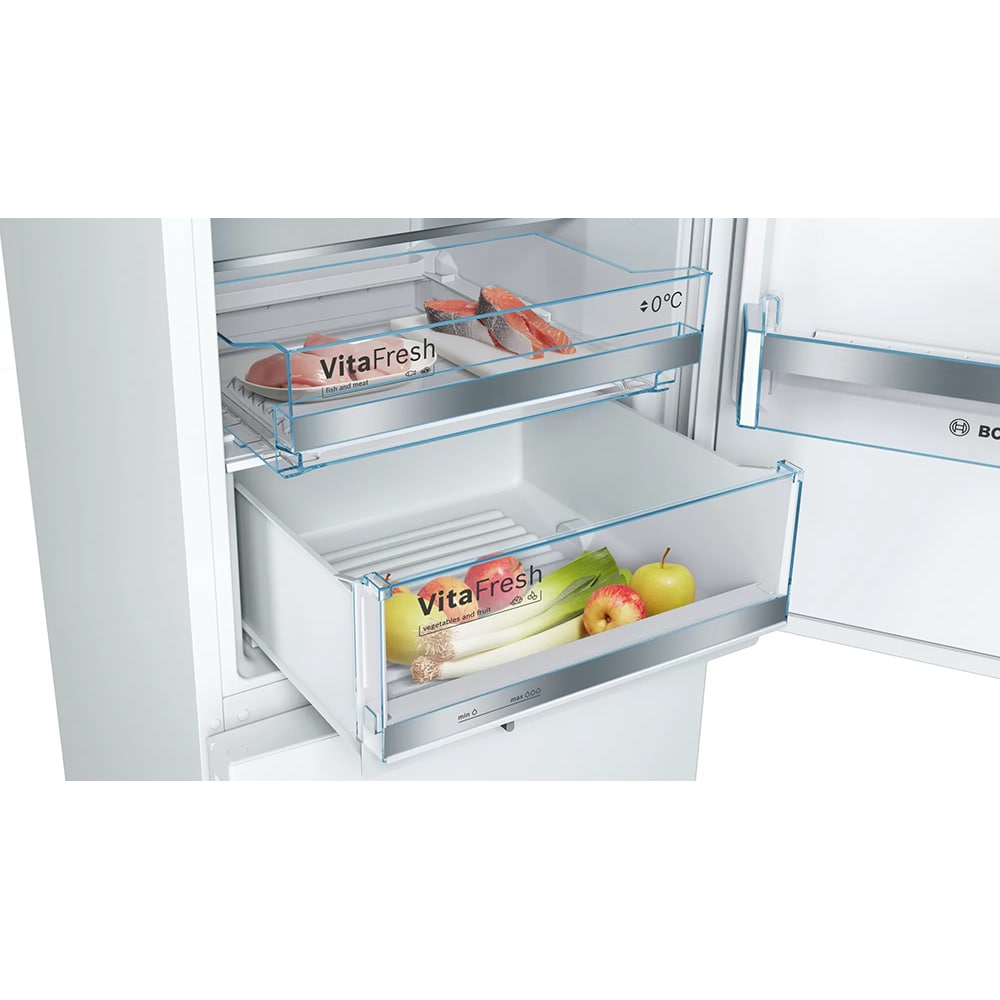 Combina frigorifica BOSCH KGE36AWCA, Low Frost, 308 l, H 186 cm, Clasa C, alb
