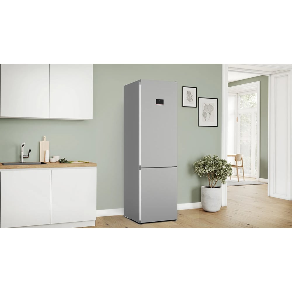 Combina frigorifica BOSCH KGN397LDF, No Frost, 363 l, H 203 cm, Clasa D, inox