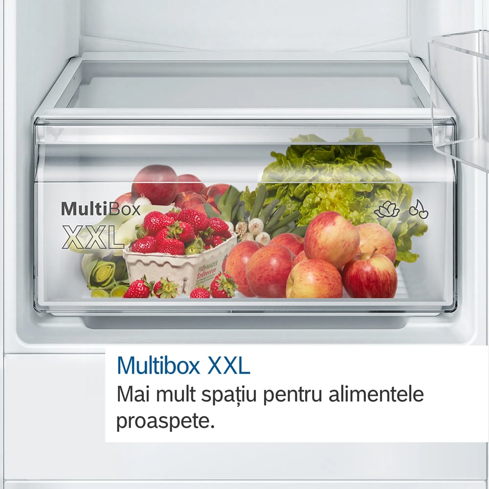 Combina frigorifica incorporabila BOSCH KIV86NSE0, Low Frost, 267 l, H 177 cm, Clasa E