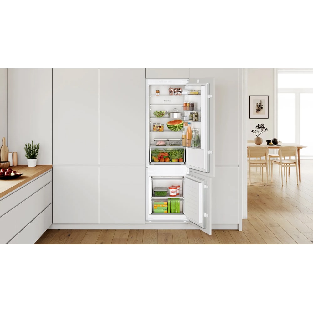 Combina frigorifica incorporabila BOSCH KIV87NSE0, Low Frost, 270 l, H 177 cm, Clasa E