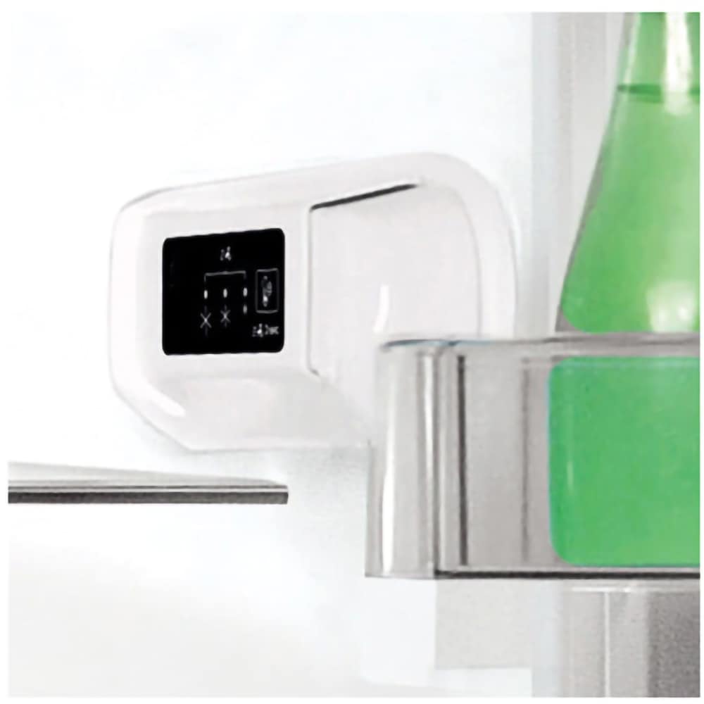 Combina frigorifica INDESIT LI9 S1E S, 372 l, H 201.3 cm, Clasa F, argintiu