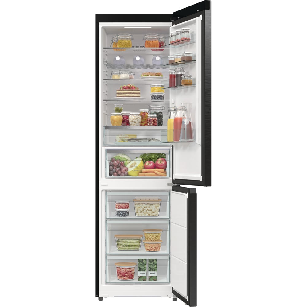 Combina frigorifica GORENJE NRB620C61BX4WFE, NoFrost Plus, 413 l, H 203 cm, Clasa C, Wi-Fi, antracit