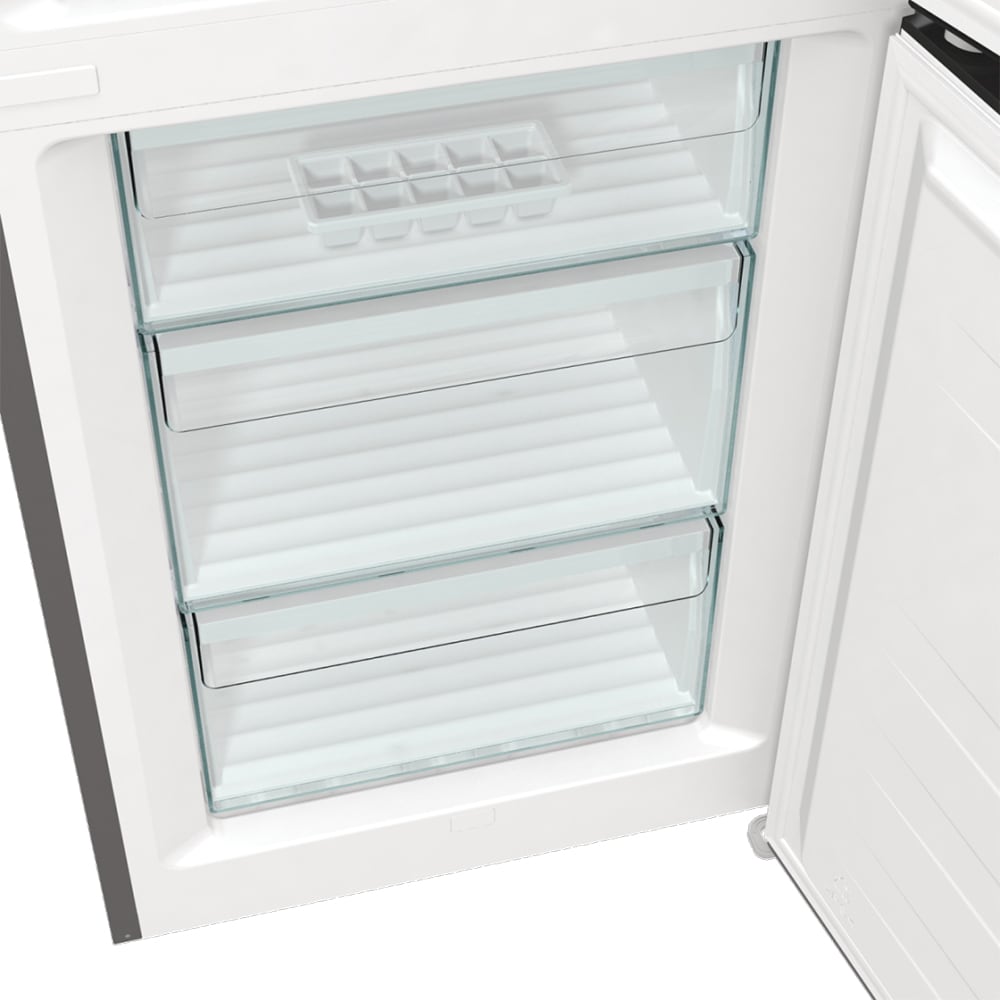 Combina frigorifica GORENJE NRC61CSXL4, NoFrost Plus, 326 l, H 185 cm, Clasa C, argintiu