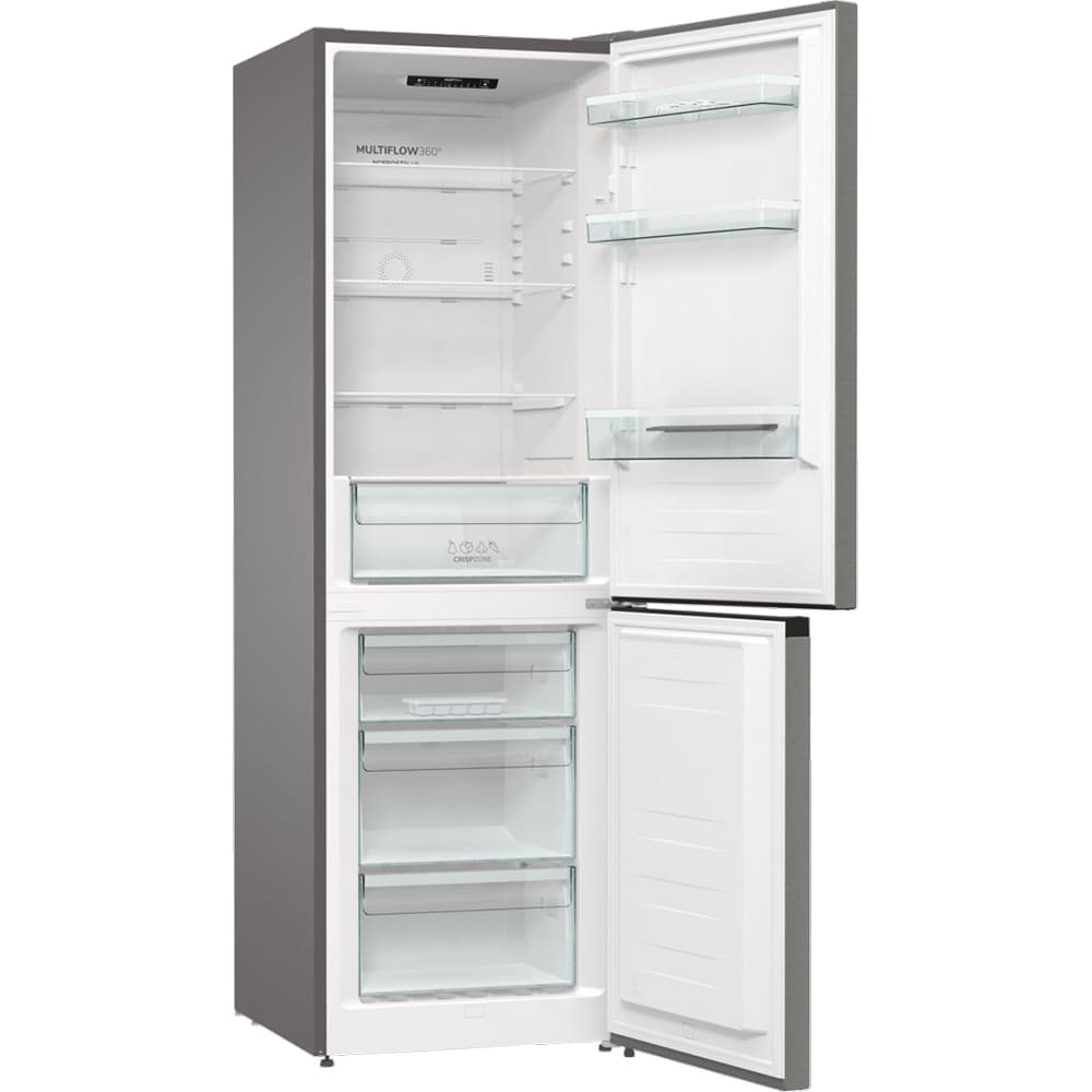Combina frigorifica GORENJE NRC61CSXL4, NoFrost Plus, 326 l, H 185 cm, Clasa C, argintiu