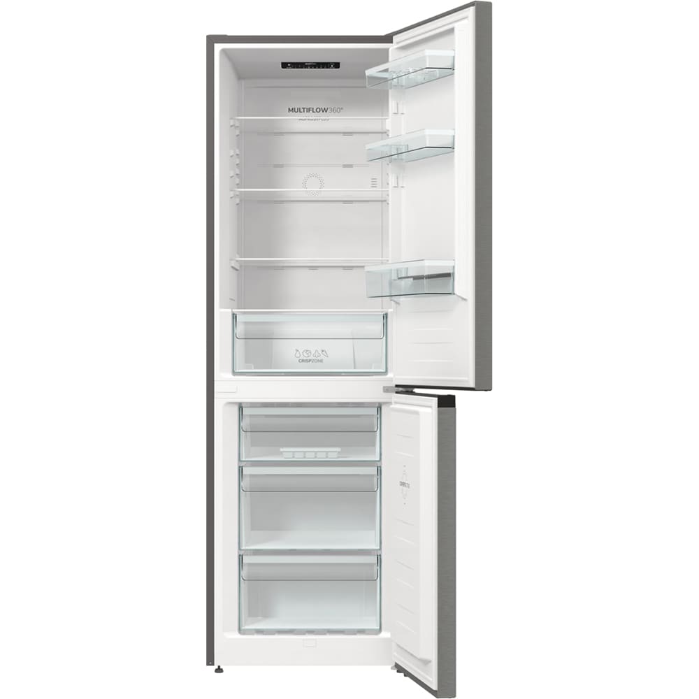 Combina frigorifica GORENJE NRC61CSXL4, NoFrost Plus, 326 l, H 185 cm, Clasa C, argintiu
