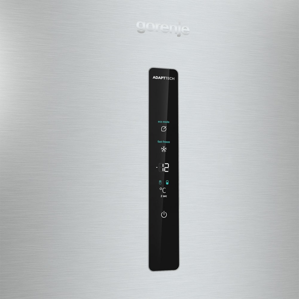 Combina frigorifica GORENJE NRK6192AXL4, NoFrost Plus, 300 l, H 185 cm, Clasa E, inox