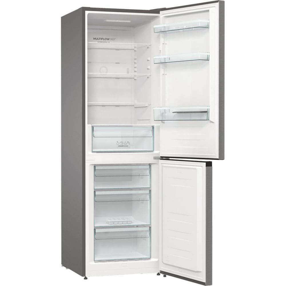 Combina frigorifica GORENJE NRK61CA2XL4, NoFrost Plus, 326 l, H 185 cm, Clasa C, argintiu