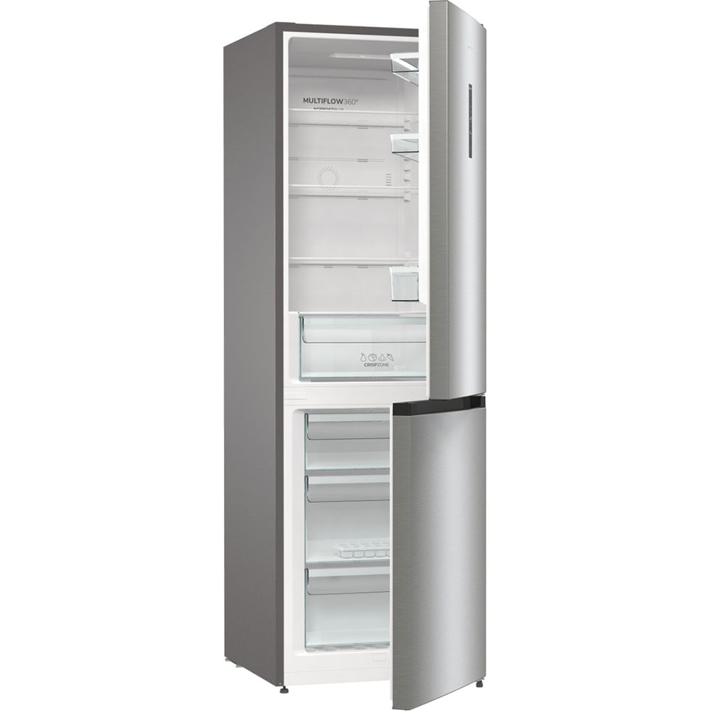 Combina frigorifica GORENJE NRK61CA2XL4, NoFrost Plus, 326 l, H 185 cm, Clasa C, argintiu