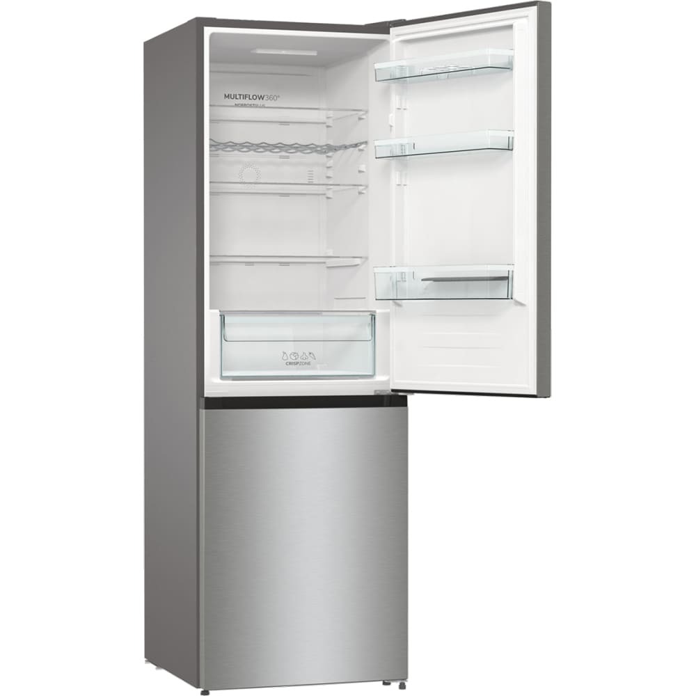 Combina frigorifica GORENJE NRK61CAXL4, NoFrost Plus, 326 l, H 185 cm, Clasa C, argintiu