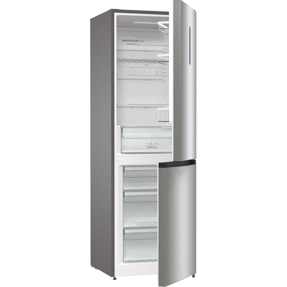 Combina frigorifica GORENJE NRK61CAXL4, NoFrost Plus, 326 l, H 185 cm, Clasa C, argintiu