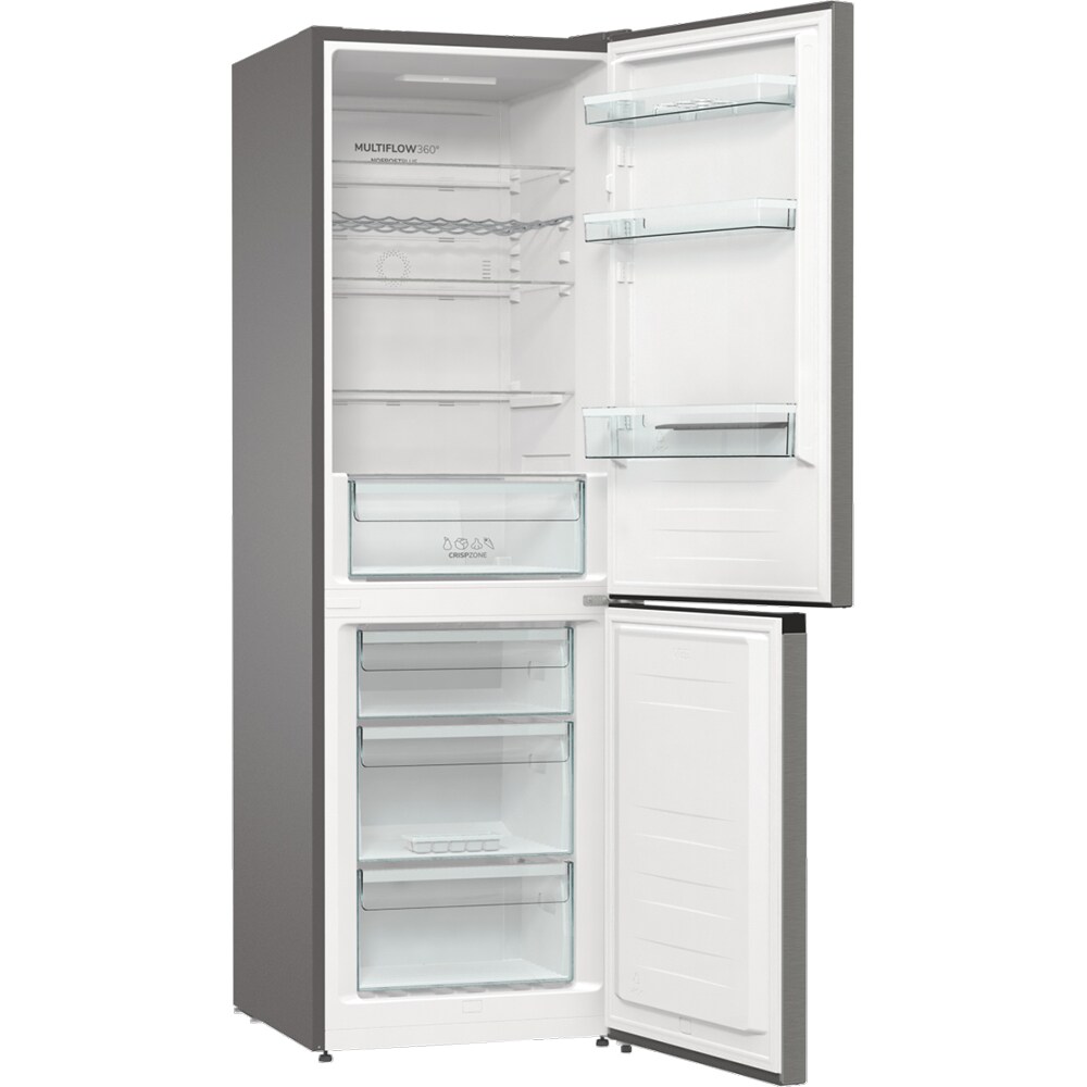 Combina frigorifica GORENJE NRK61CAXL4, NoFrost Plus, 326 l, H 185 cm, Clasa C, argintiu