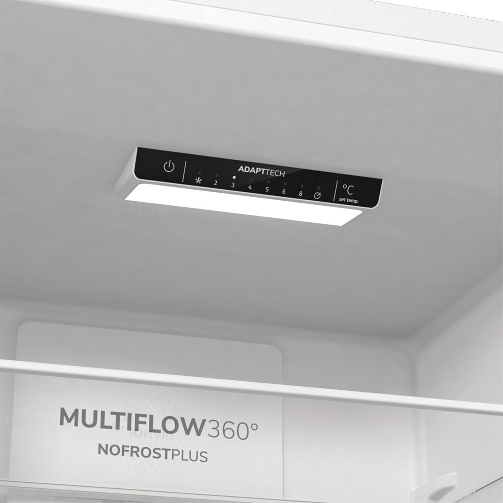 Combina frigorifica GORENJE NRK6201EW4, No Frost Plus, 331 l, H 200 cm, Clasa F, alb
