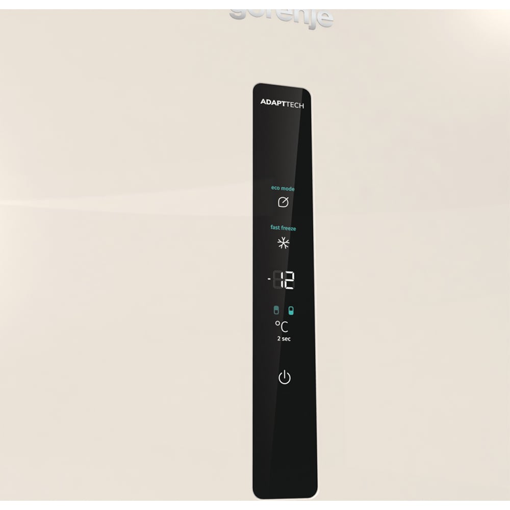 Combina frigorifica GORENJE NRK6202AC4, No Frost Plus, 331 l, H 200 cm, Clasa E, crem